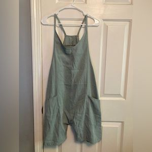 Short, Green Jumpsuit